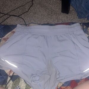 Lululemon Athletica Light Gray Athletic Shorts